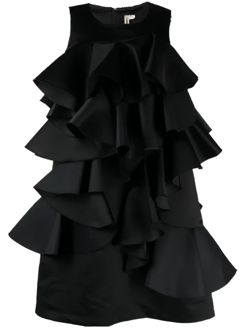 Comme Des Garçons ruffled cotton dress 