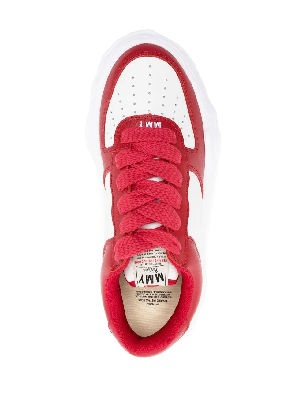 Miharayasuhiro Chunky Lowtop Trainers In Red ModeSens