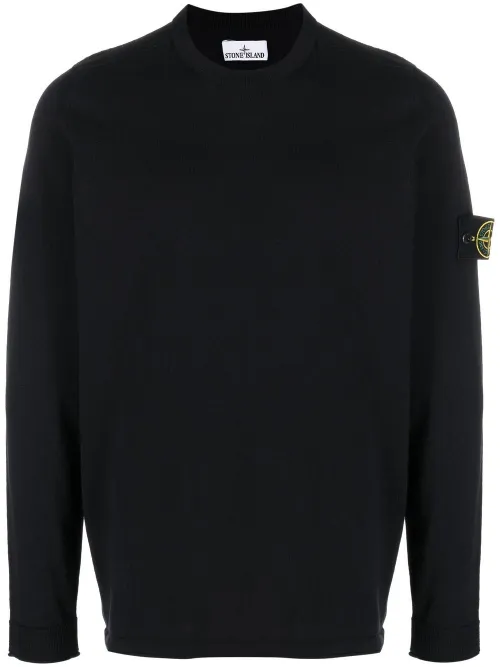 Pull en coton à logo Compass - Stone Island - Modalova