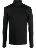 VTMNTS logo-patch roll-neck jumper - Black
