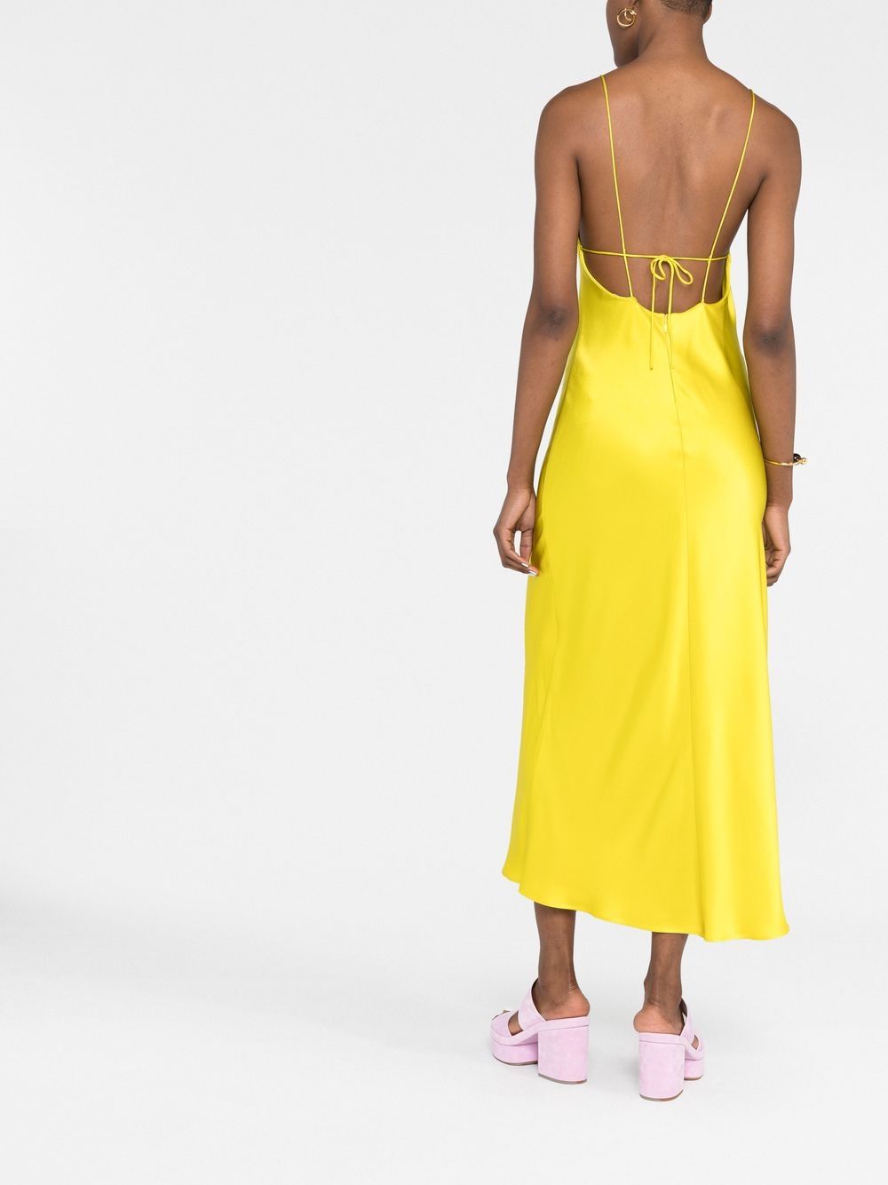 How to purchase cheap Stella McCartney sheer-panel open-back midi dress Women