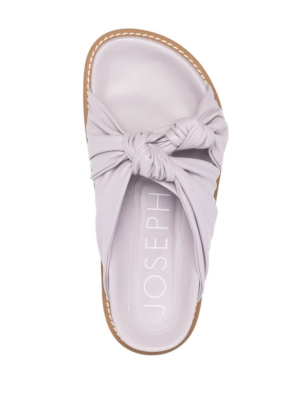 JOSEPH Big Knot Leather Slides Farfetch