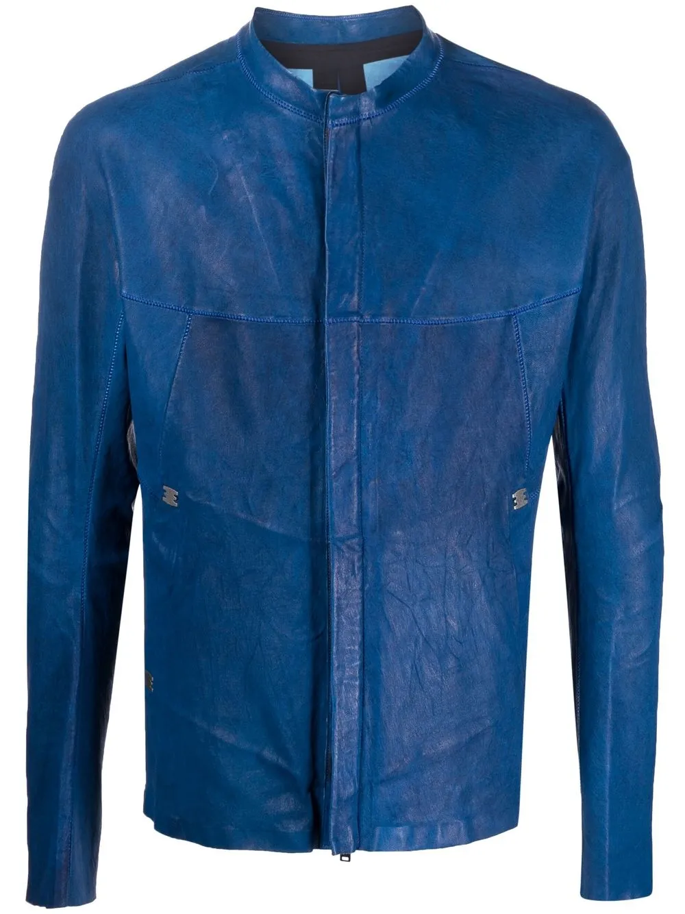 

Isaac Sellam Experience round-neck leather jacket - Blue