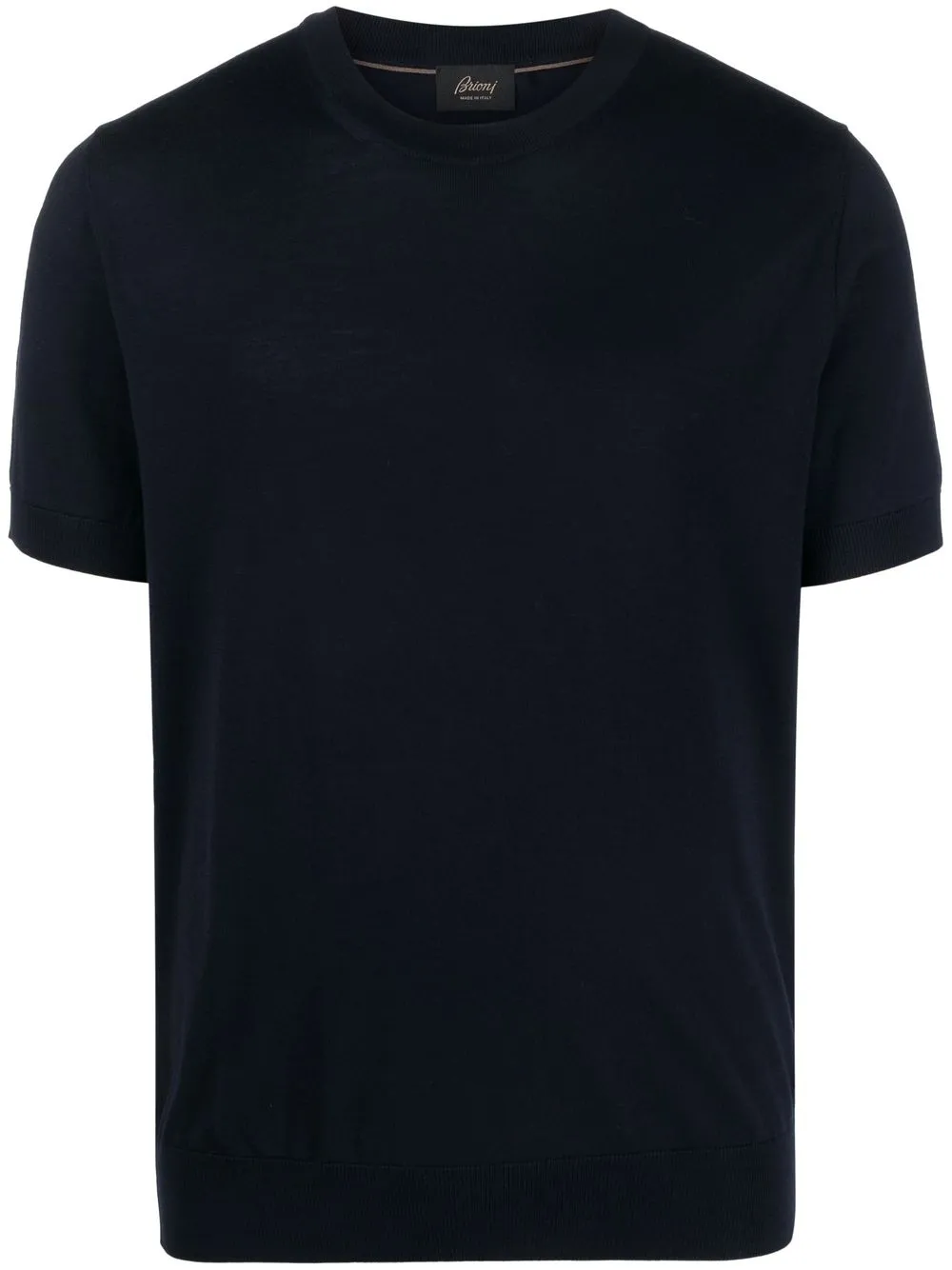 

Brioni fine-knit short-sleeve T-shirt - Blue