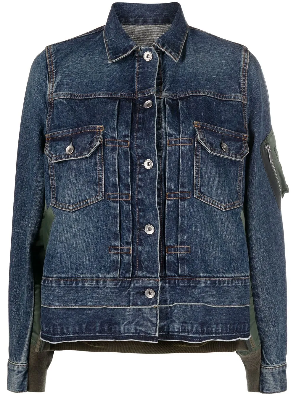 

sacai Giacca denim jacket - Blue