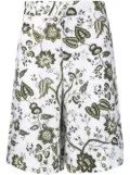 ERDEM floral-print shorts - White