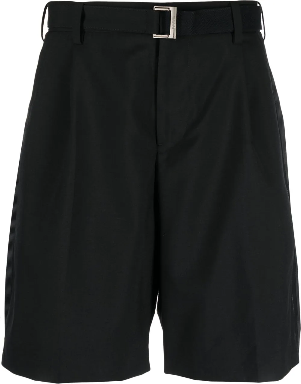 

sacai belted tailored shorts - Black