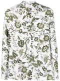 ERDEM floral-print linen shirt - White