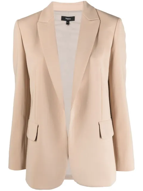 Theory single-breasted crepe blazer