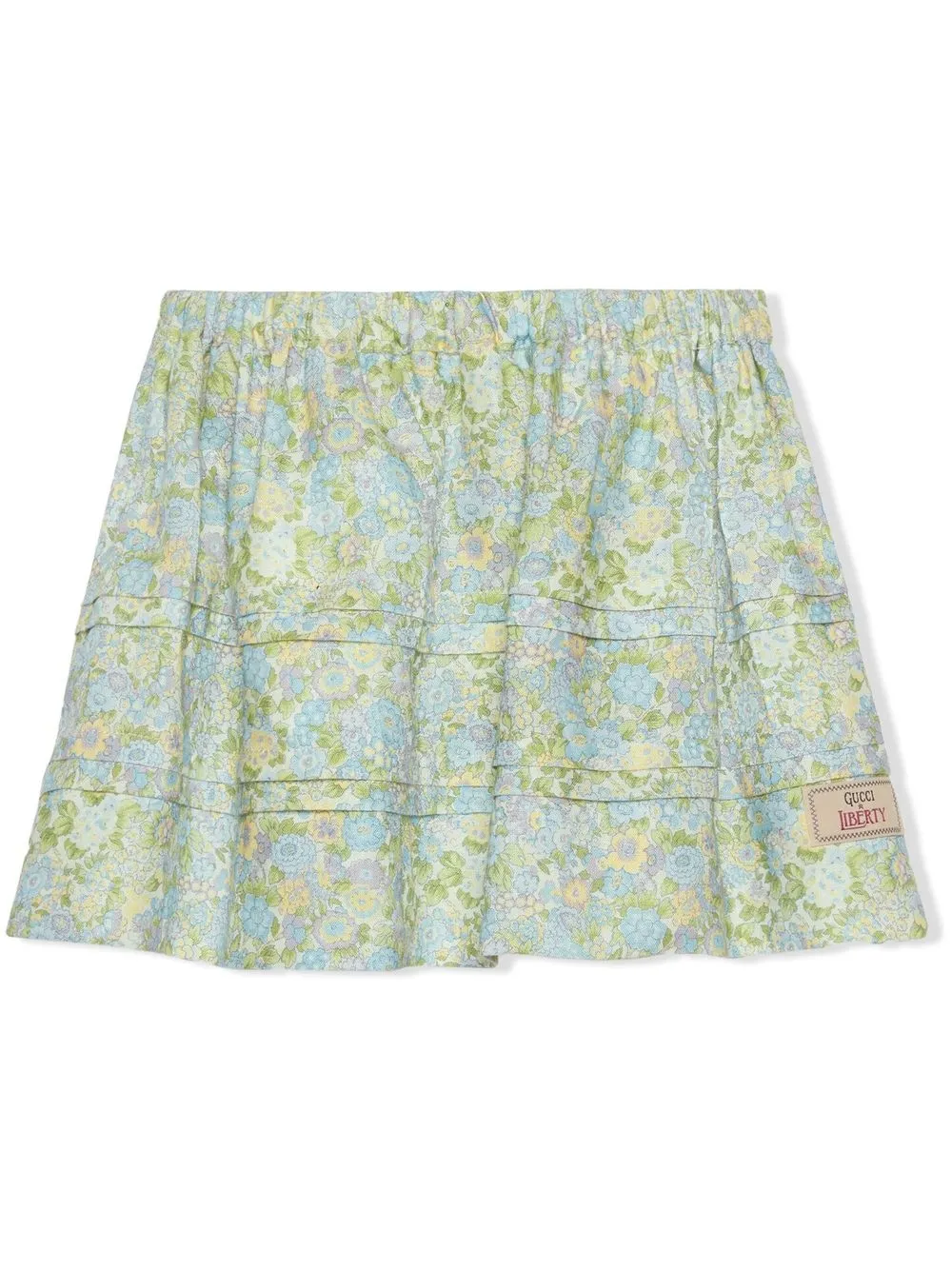 Gucci Kids' X Liberty Floral-print Skirt In Green | ModeSens
