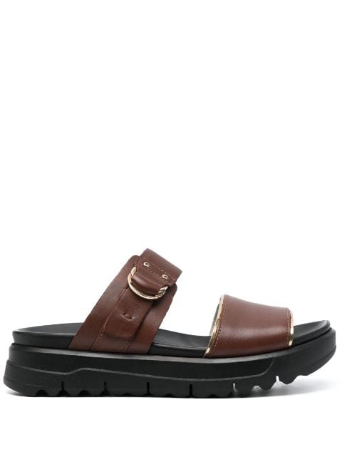 Geox - double-strap leather sandals