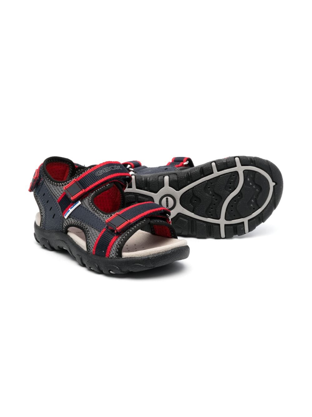 Geox Kids Strada sandalen met dubbele bandjes - Blauw