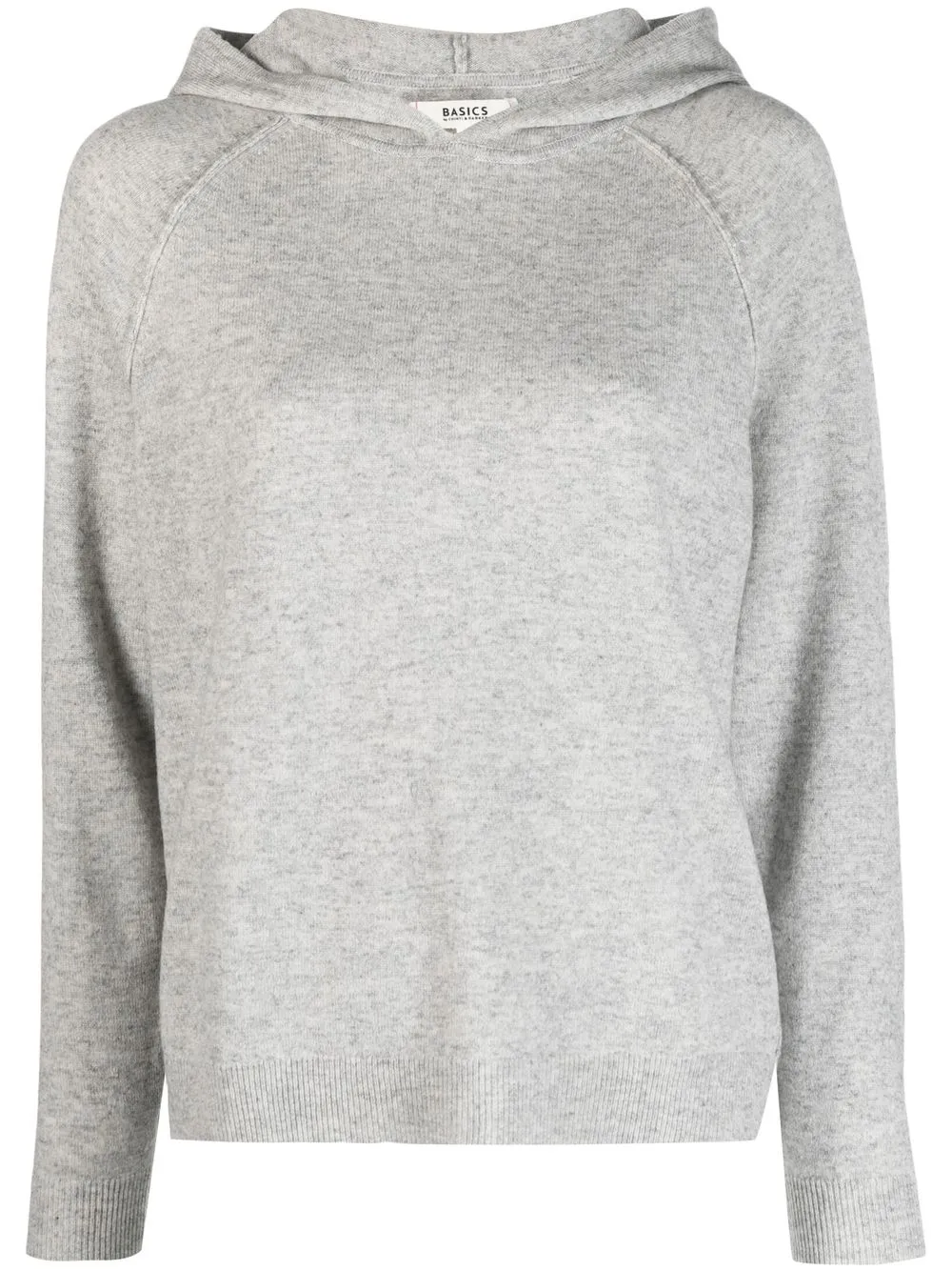 

Chinti and Parker fine-knit wool-cashmere hoodie - Grey