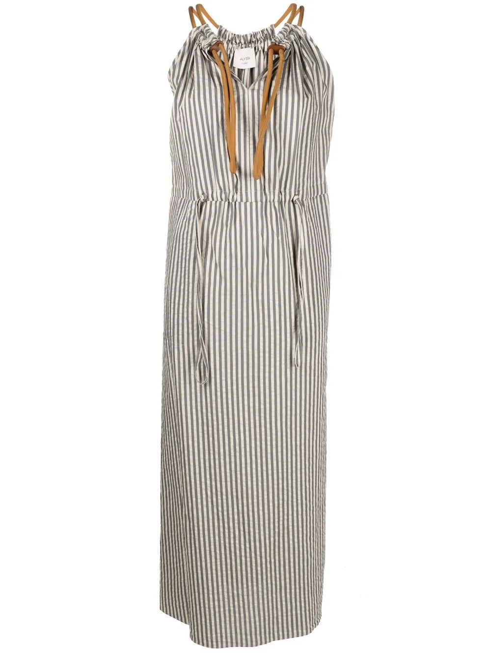 

Alysi striped sleeveless maxi dress - Grey