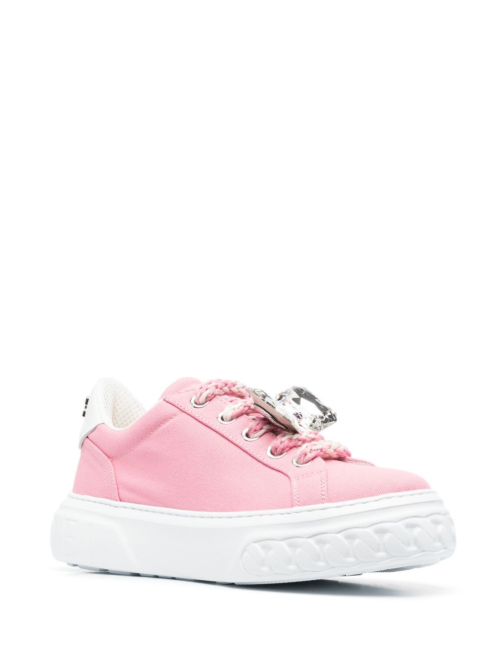 Casadei Sneakers verfraaid met kralen - Roze