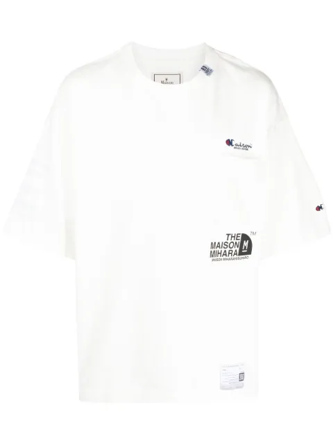 Maison Mihara Yasuhiro logo-print cotton T-shirt