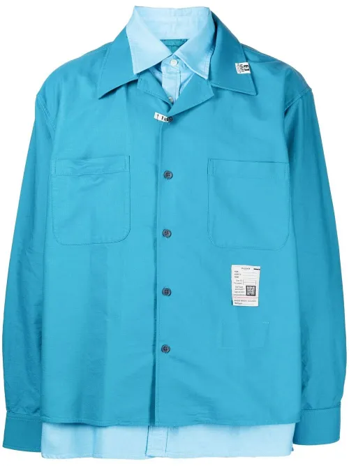 Chemise à détail superposé - Maison MIHARA YASUHIRO - Modalova