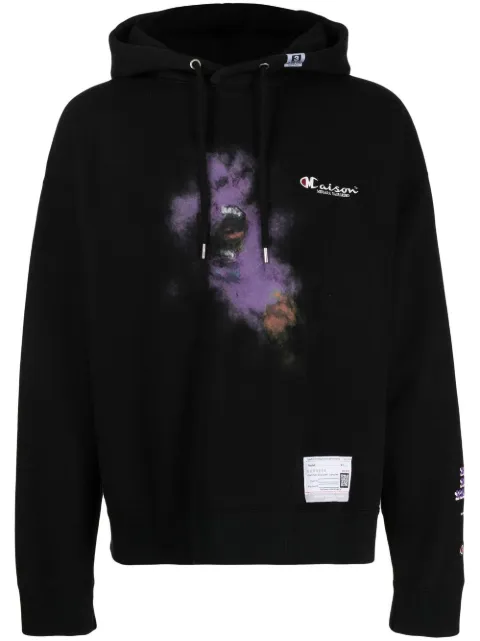 Maison Mihara Yasuhiro embroidered-logo long-sleeve hoodie 