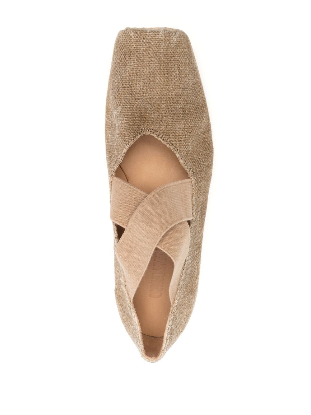 Shop Uma Wang Square-toe 20mm Ballerina Shoes In Neutrals