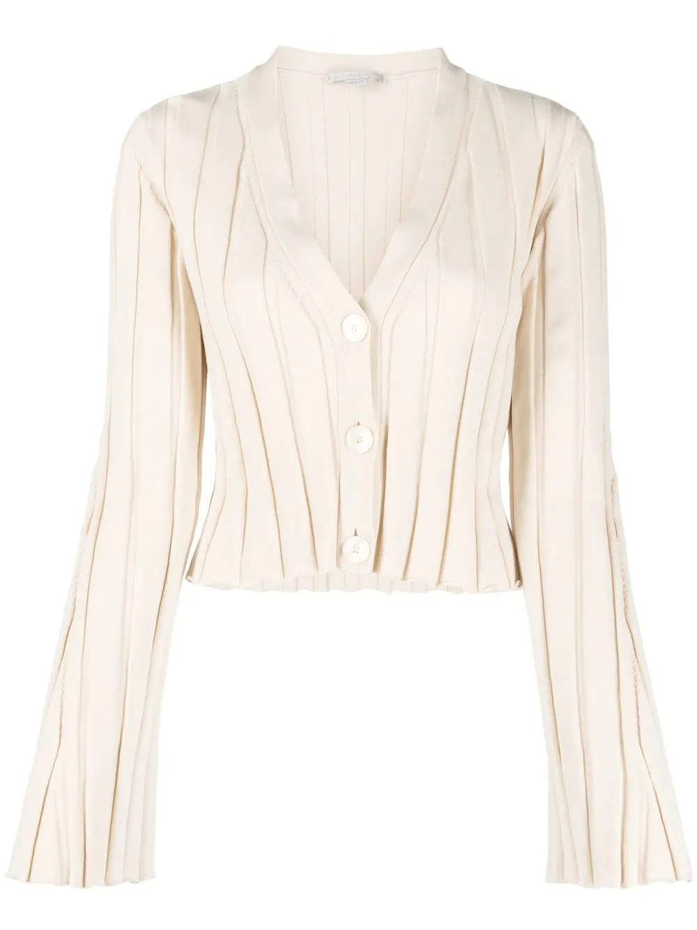 

Stella McCartney ribbed V-neck cardigan - Neutrals