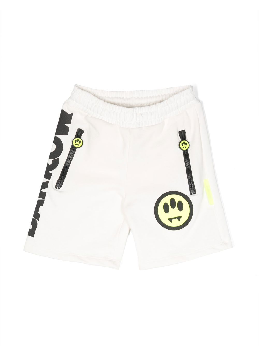 

BARROW logo-print track shorts - White