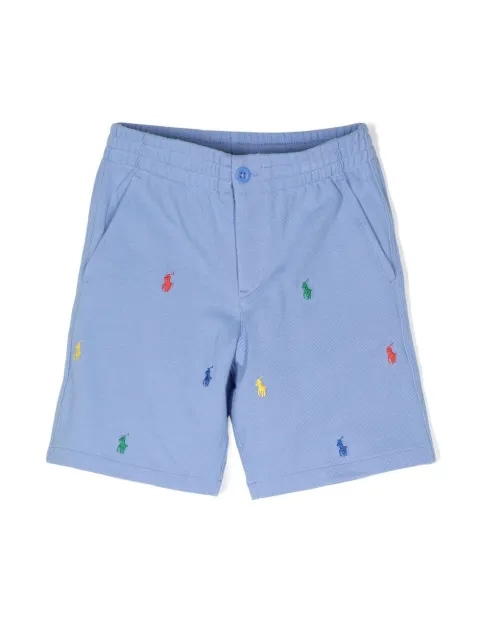 POLO RALPH LAUREN KIDS Prepster logo-embroidered athletic shorts 