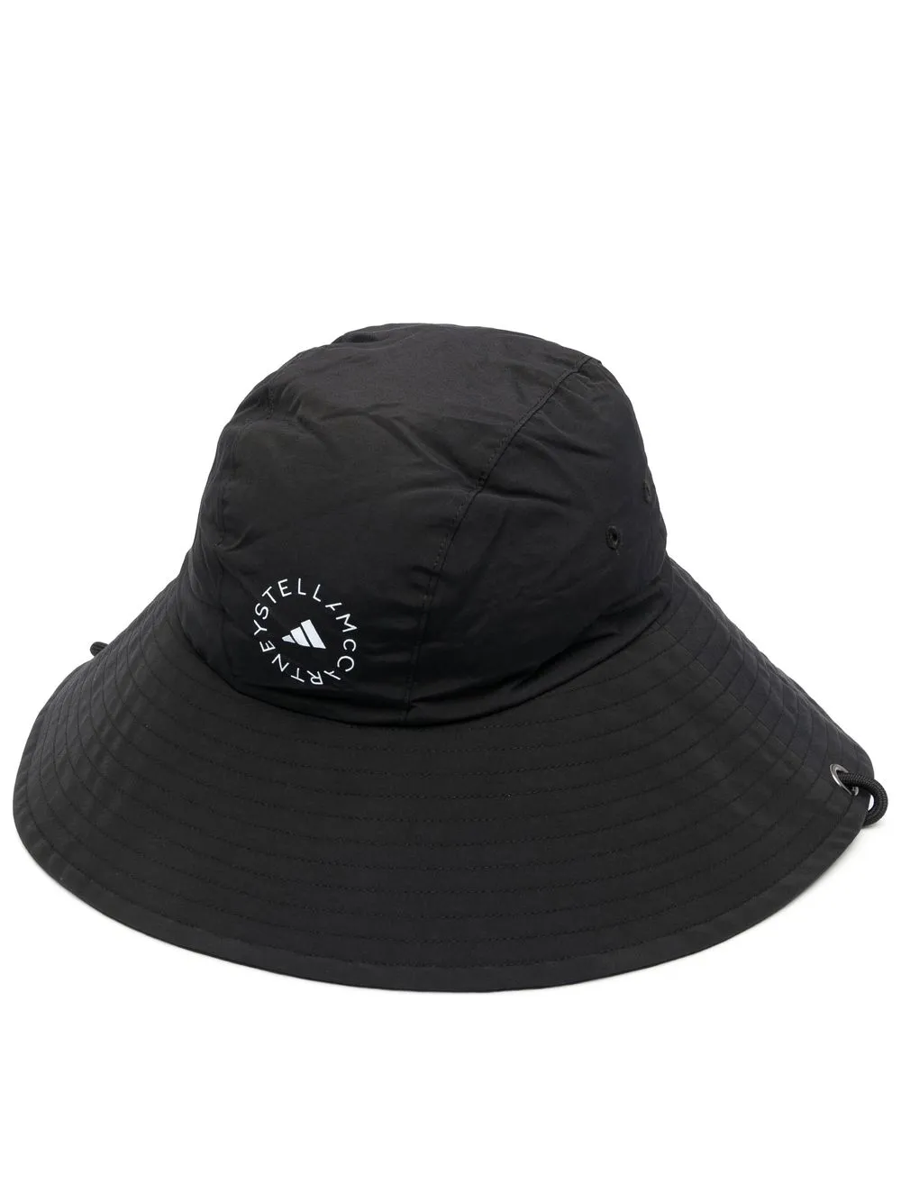 

adidas by Stella McCartney logo-print bucket hat - Black