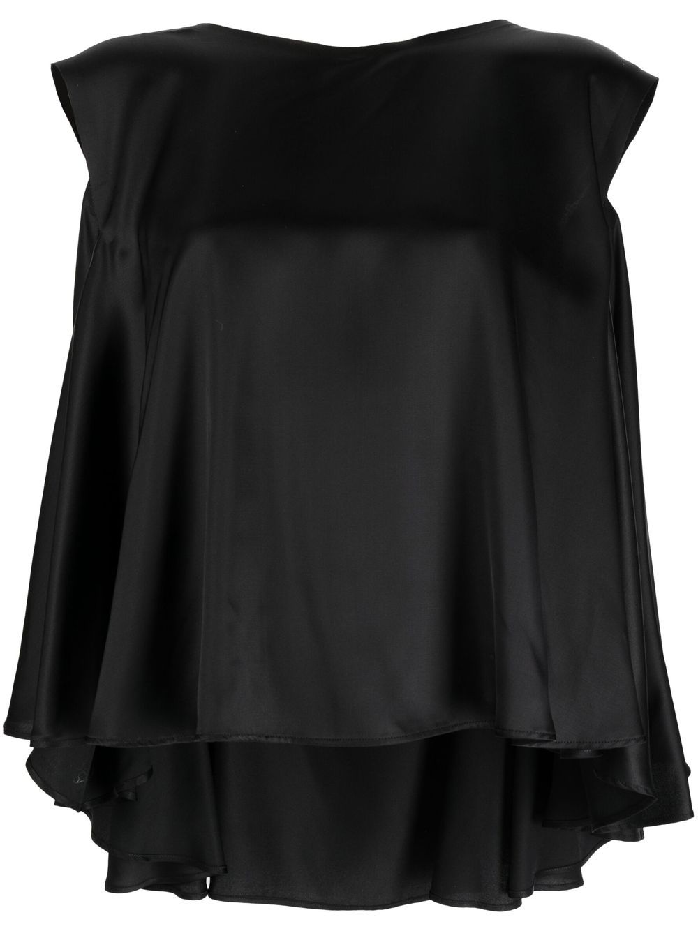 

MM6 Maison Margiela pleat-detail sleeveless top - Black