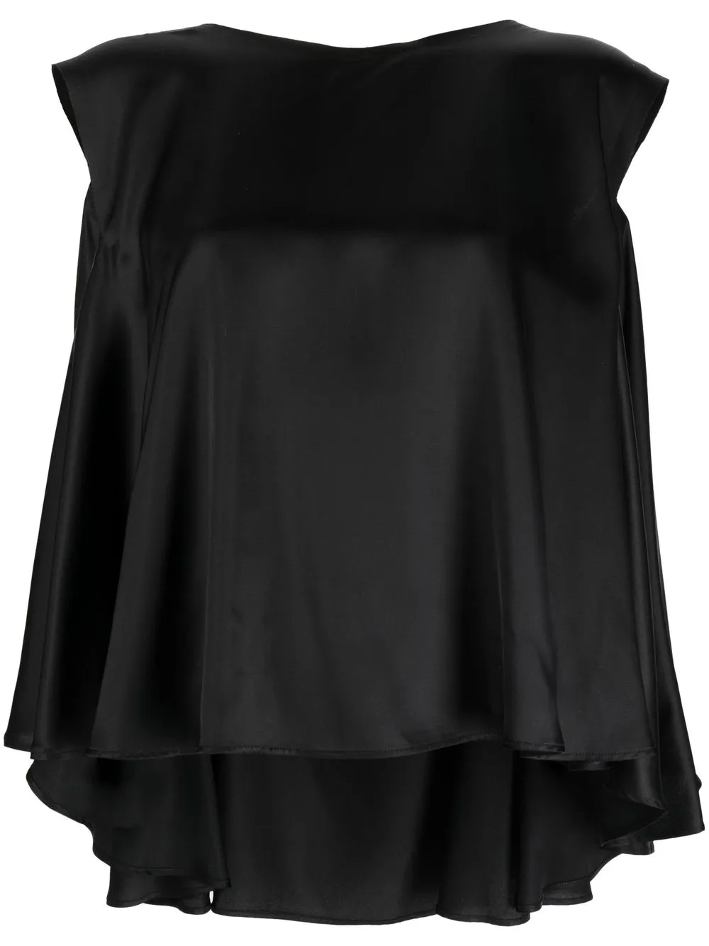 

MM6 Maison Margiela pleat-detail sleeveless top - Negro