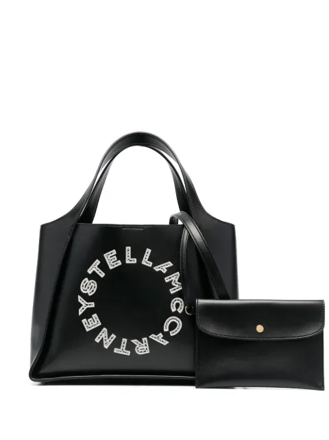 Stella McCartney embroidered-logo tote bag
