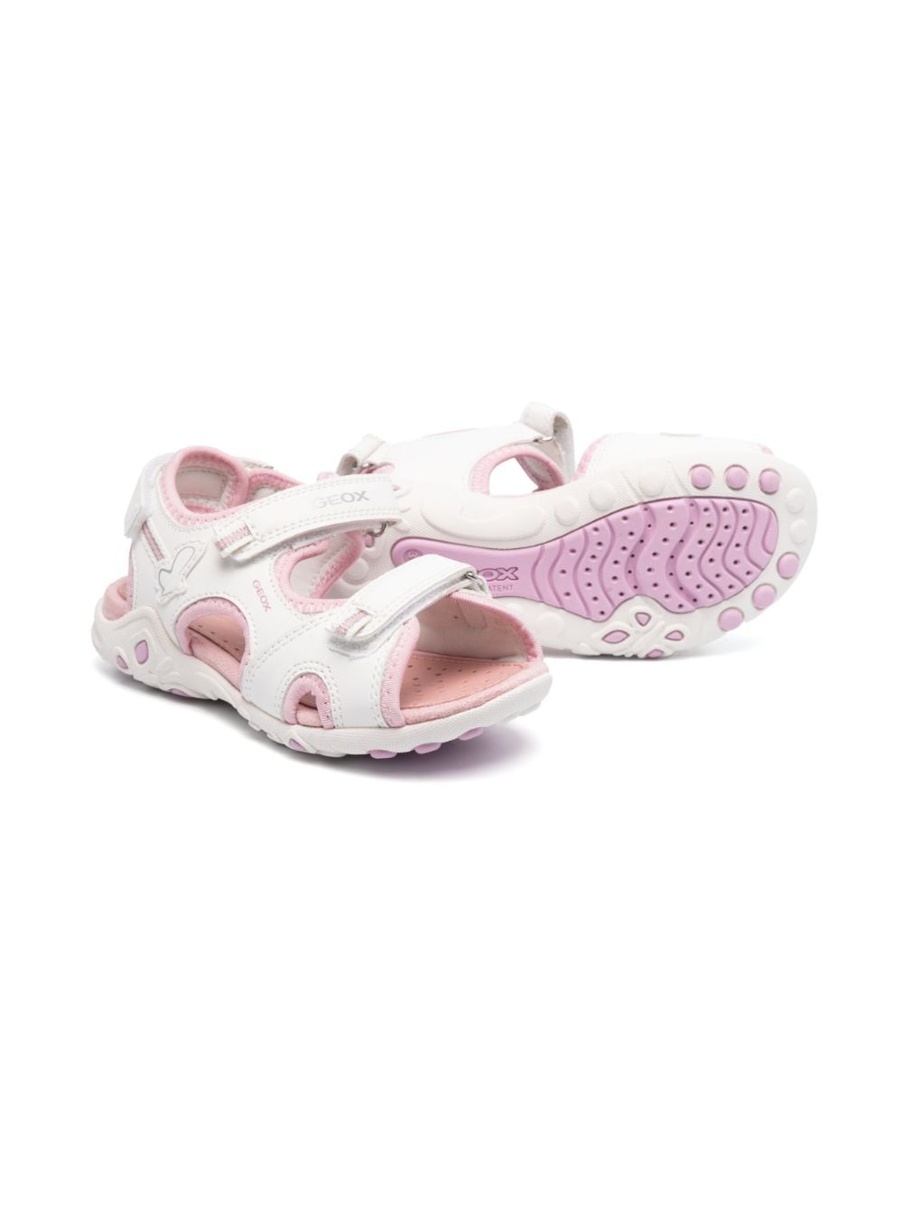 Geox Kids Whinberry leren sandalen - Wit