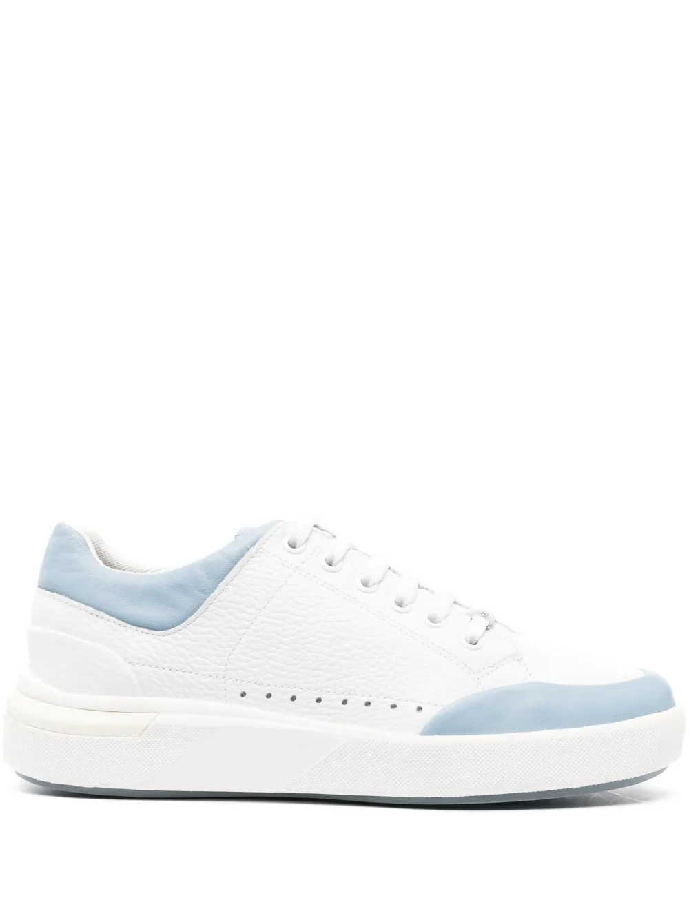 Geox Dalyla Leather Low-top Sneakers In Weiss