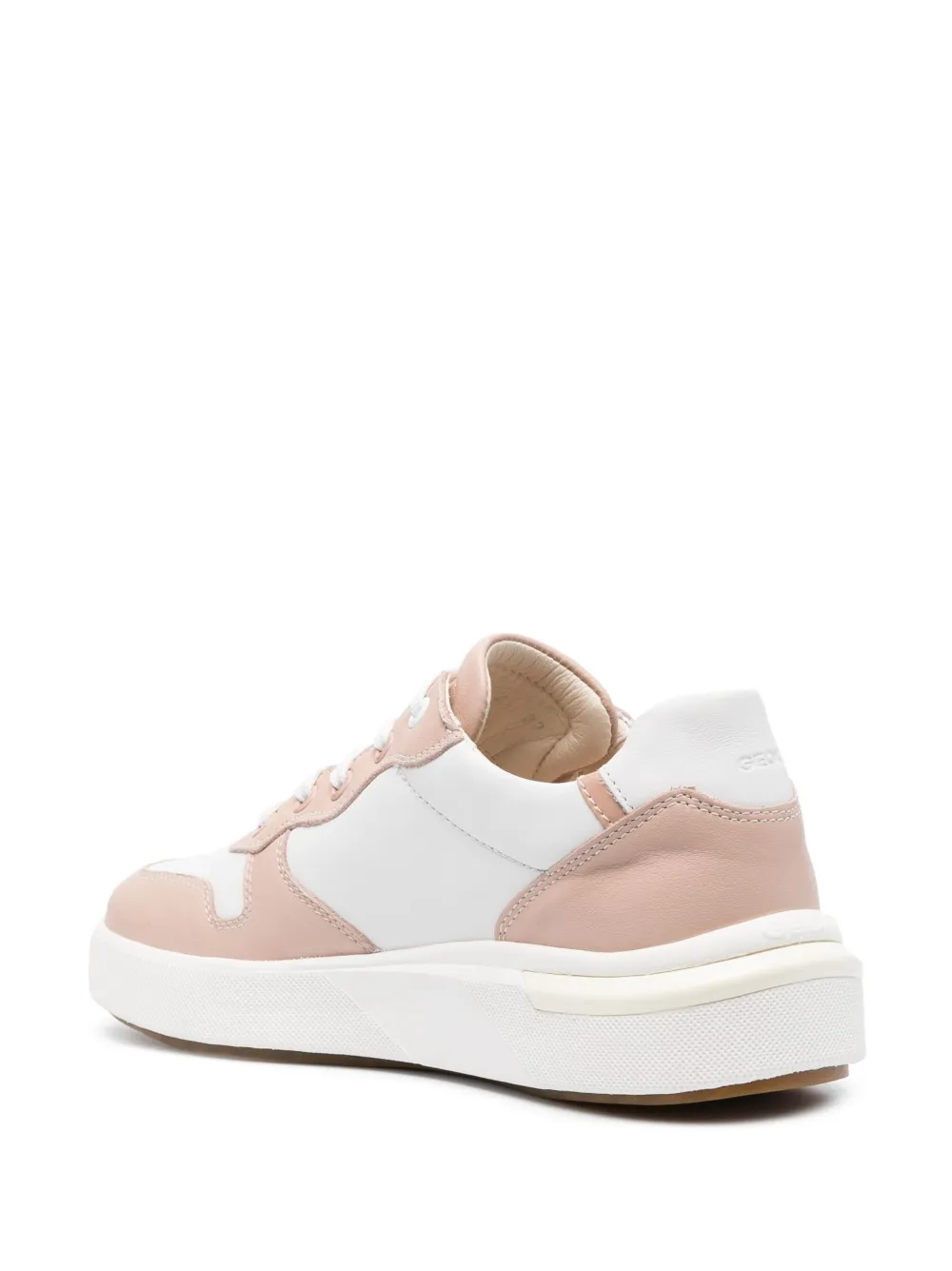 Geox Dalyla Low-top Leather Sneakers In Pink