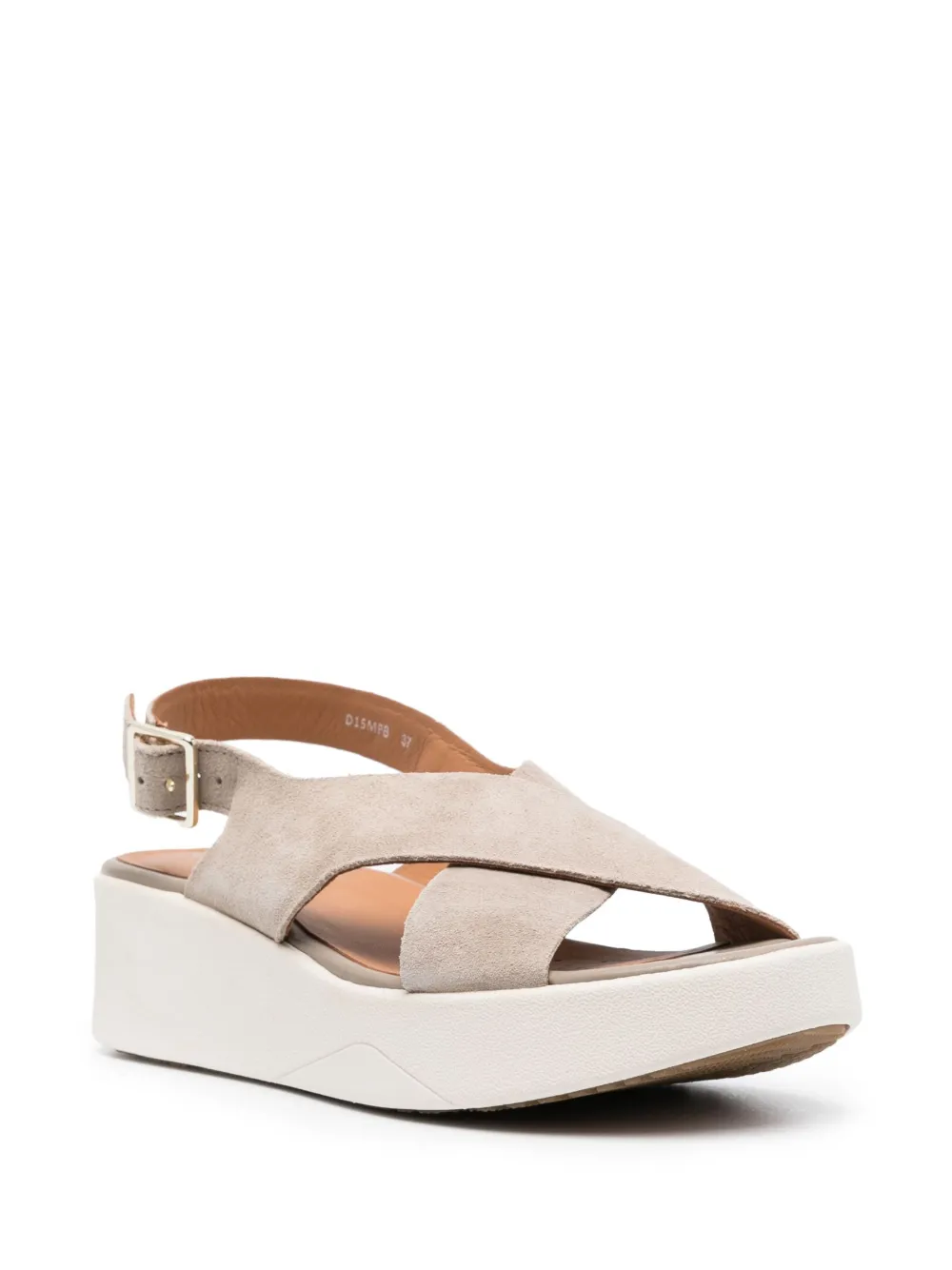 Geox Laudara sandalen met plateauzool - Beige