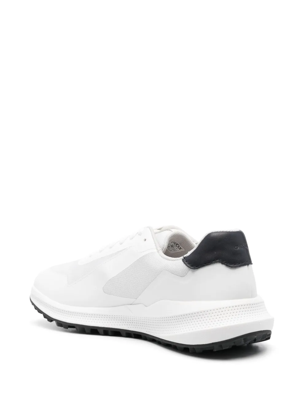 Geox Panelled Low-top Sneakers In White