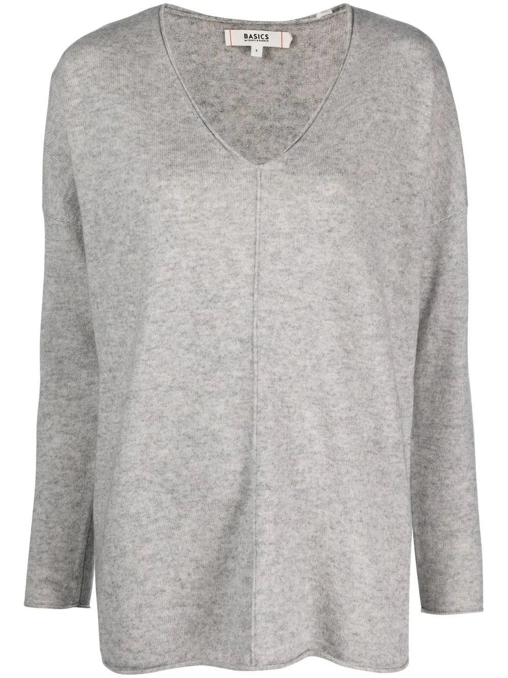 

Chinti and Parker fine-knit V-neck jumper - Grey