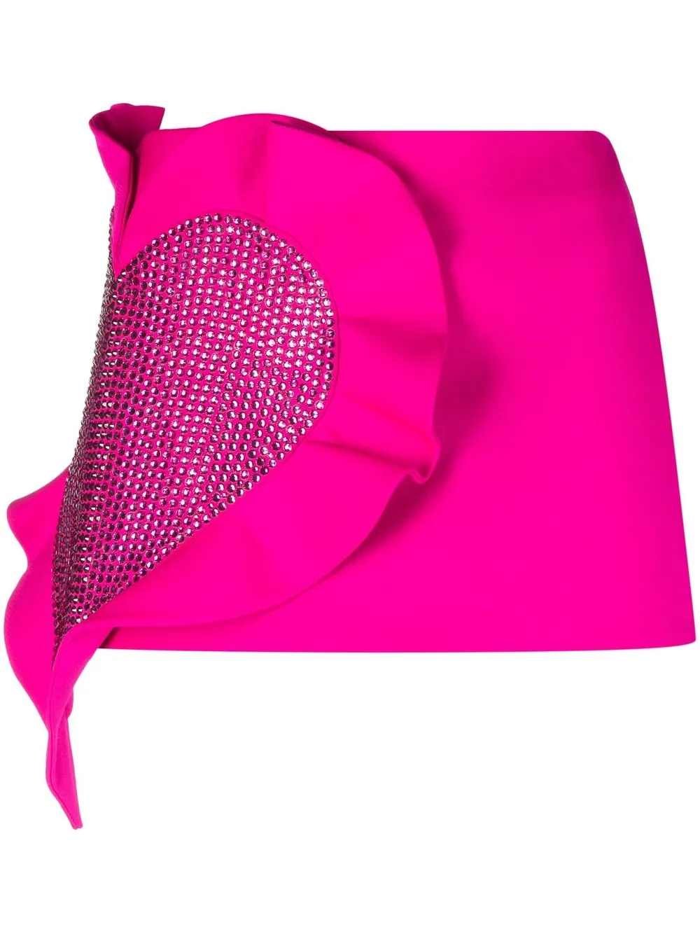 

AREA heart crystal-embellished miniskirt - Pink