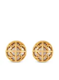 CHANEL Pre-Owned 1993 CC logo faux-pearl clip-on earrings - Gold