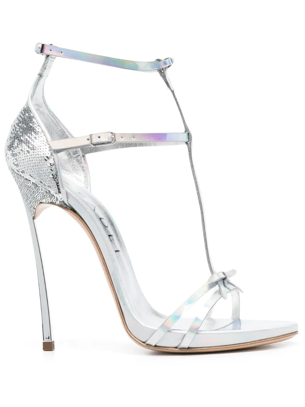 Casadei crystal-embellished 115mm heel sandals