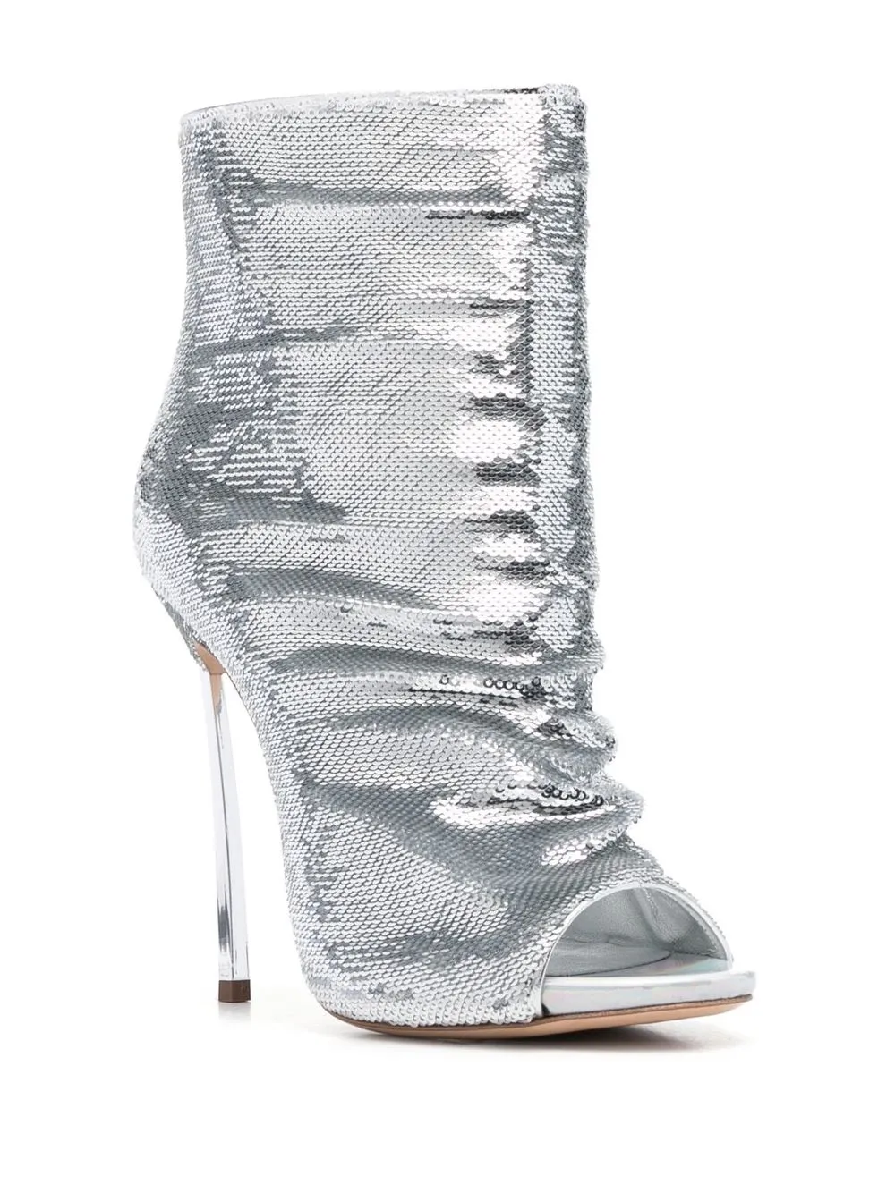 Casadei Blade Mermaid laarzen met pailletten - Zilver