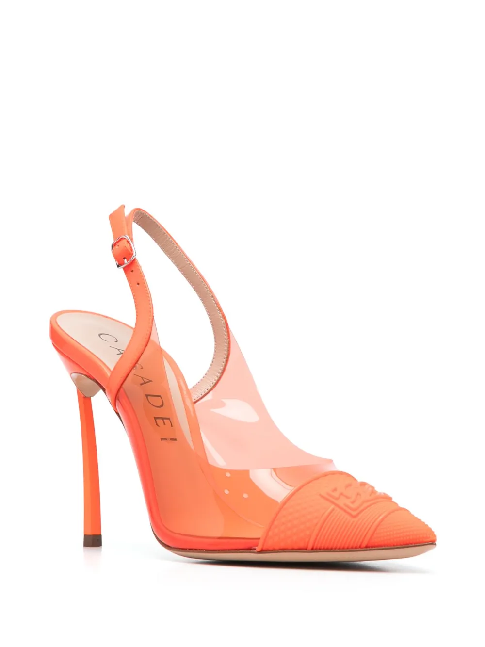 Casadei Pumps met puntige neus - Oranje