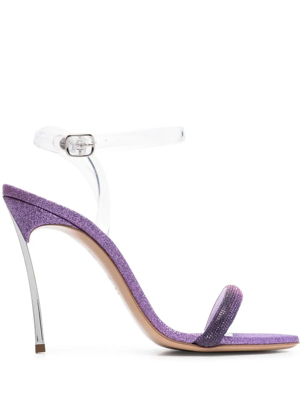 

Casadei Blade Hollywood 120mm glittered sandals - Purple