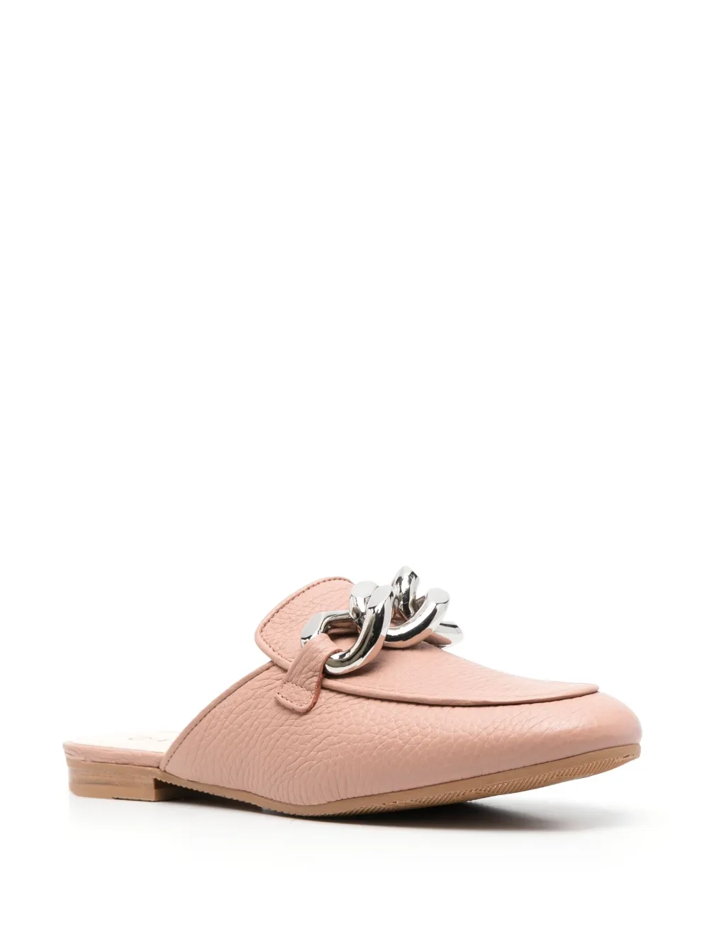 Casadei Slippers met kettingdetail - Roze