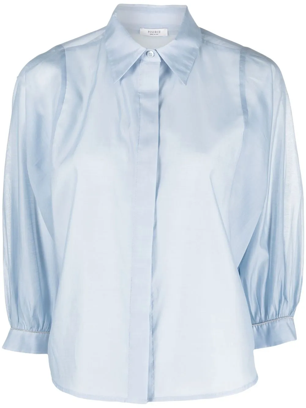 

Peserico camisa con mangas farol - Azul