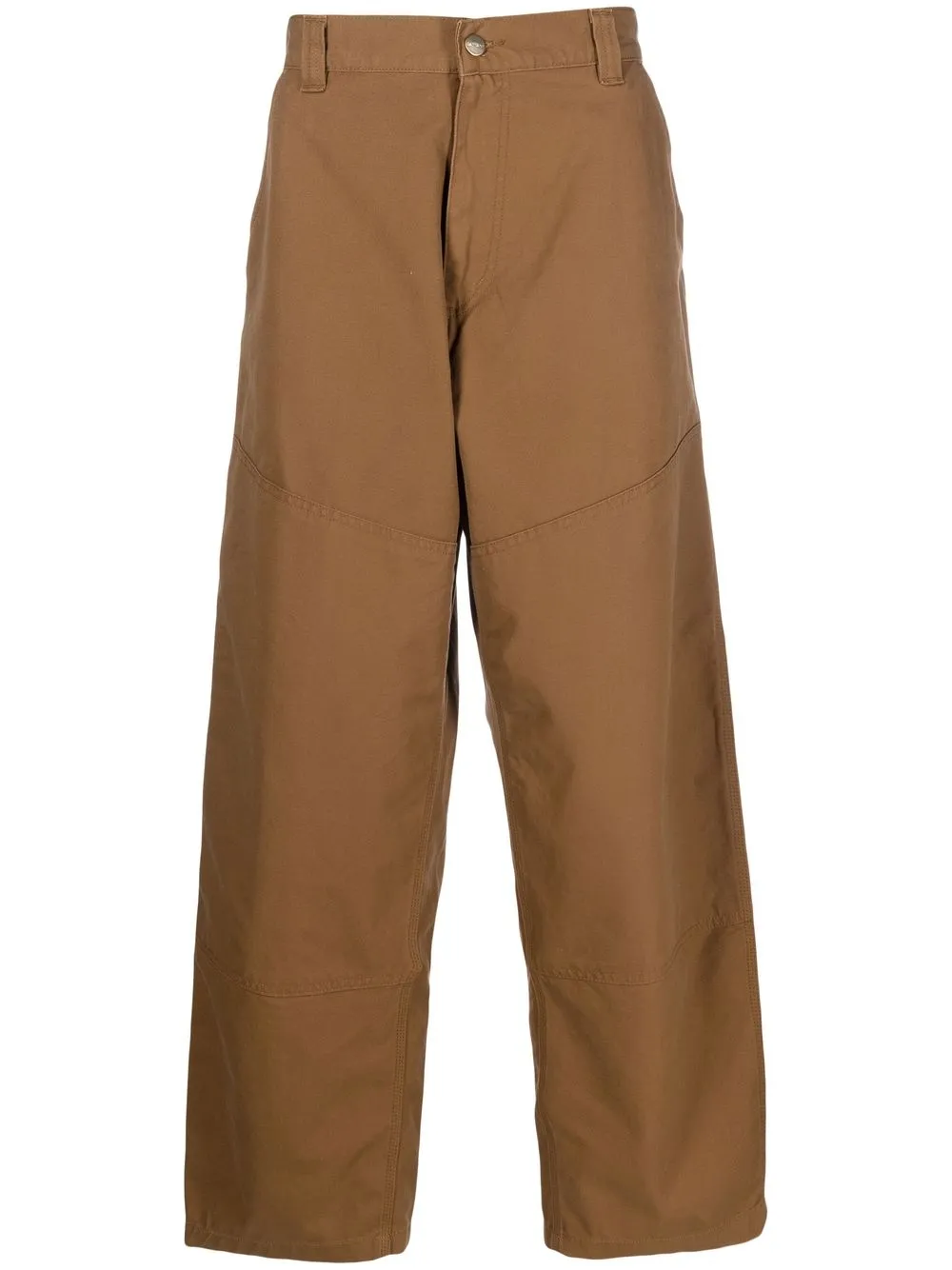

Carhartt WIP wide panel logo-patch trousers - Brown