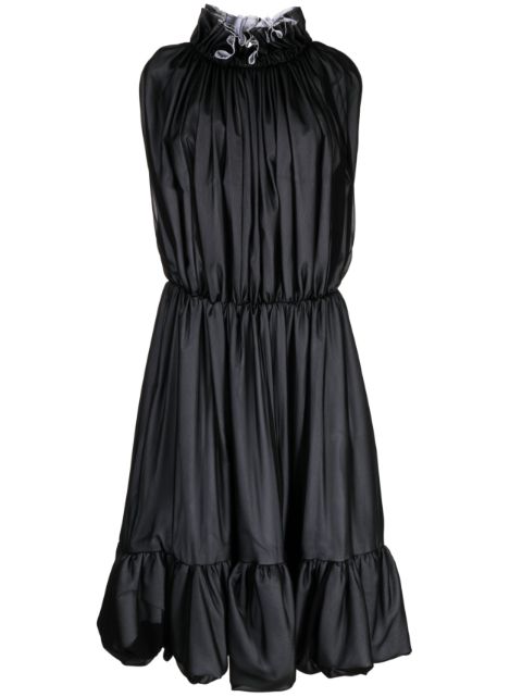 Comme Des Garçons high-neck puffball midi dress