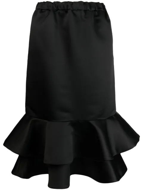 Comme Des Garçons ruffled midi skirt