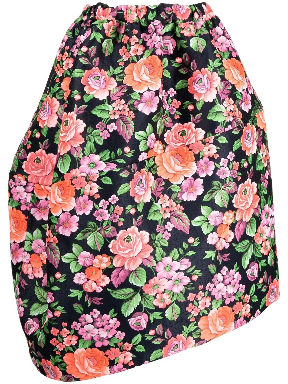 COMME DES GARÇONS BELL-SHAPE FLORAL SKIRT