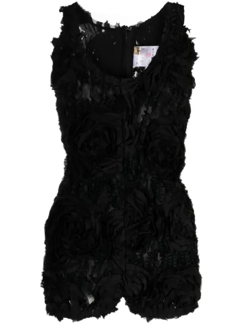 Comme Des Garçons top fruncido con acabado texturizado