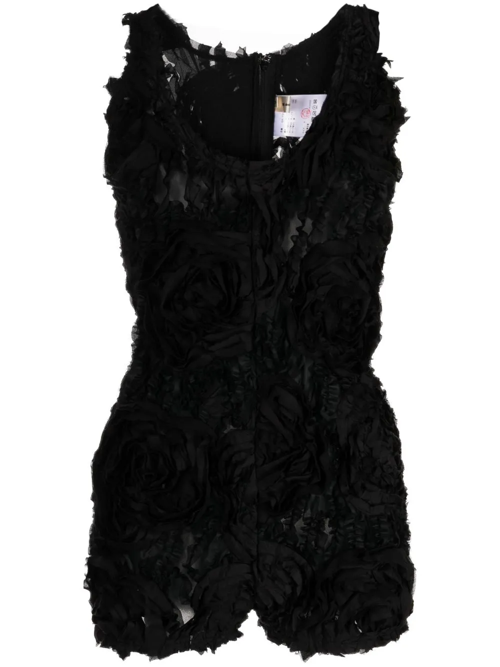 COMME DES GARÇONS RUCHED TEXTURED-FINISH TOP